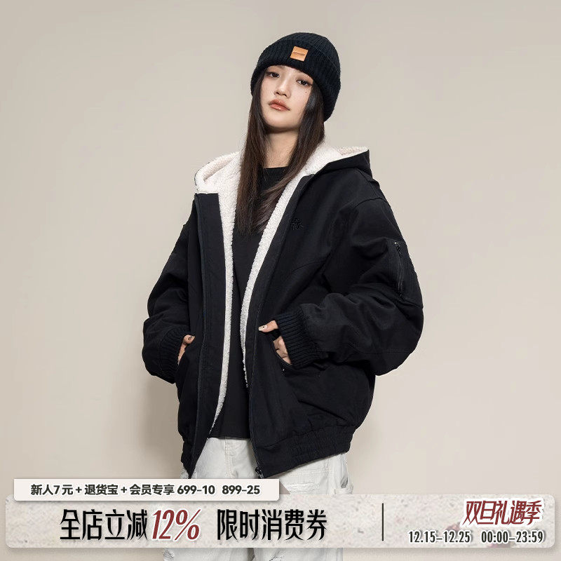 Makemore底特律黑色美式工装夹克