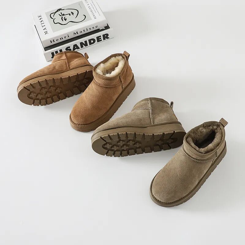 保暖皮毛一体短筒雪地靴潮