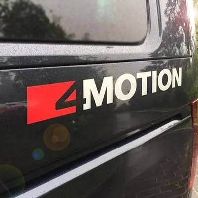 精选大众凯路威迈特威探索版T5T6改装四驱标贴4MOTION车身侧门拉