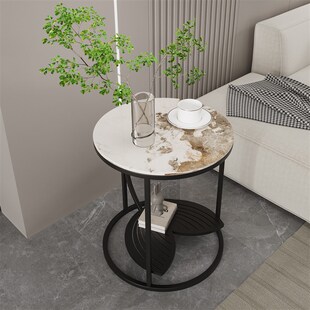 精选创意客厅沙发边几可移动迷你边桌极简精致小桌子小茶几卧室奶