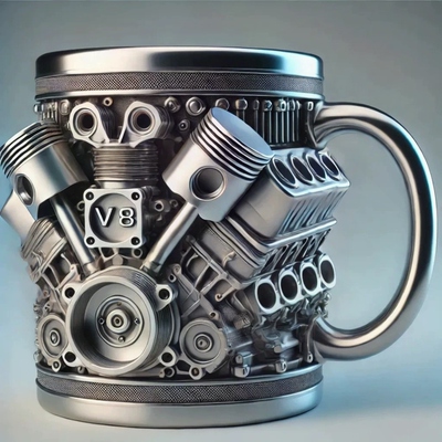 发动机咖啡杯发动机咖啡杯跨境新款V8Engines Stainless Steel Cu