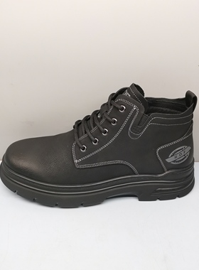 秋冬新款工装皮鞋男红蜻蜓DD61263021H时尚休闲商务真皮高帮鞋男