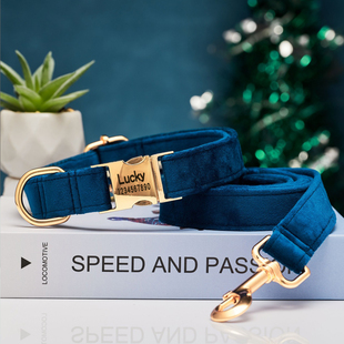 狗狗刻字项圈中大小型犬颈圈宠物脖套牵引绳比熊柴犬防丢不勒脖圈