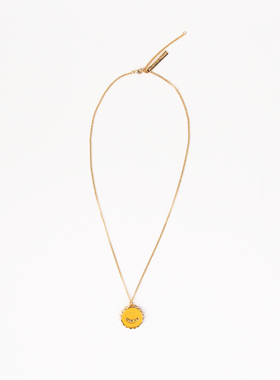 专属笑脸瓶盖logo项链