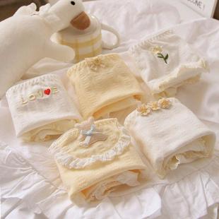 15岁 女孩三角内裤 女大童纯棉A类100%棉抗菌裆中腰透气少女短裤