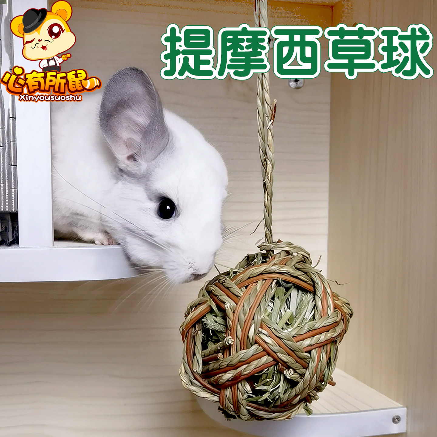 Jolly提摩西草球 兔子磨牙用品龙猫荷兰猪小宠兔子草编玩具