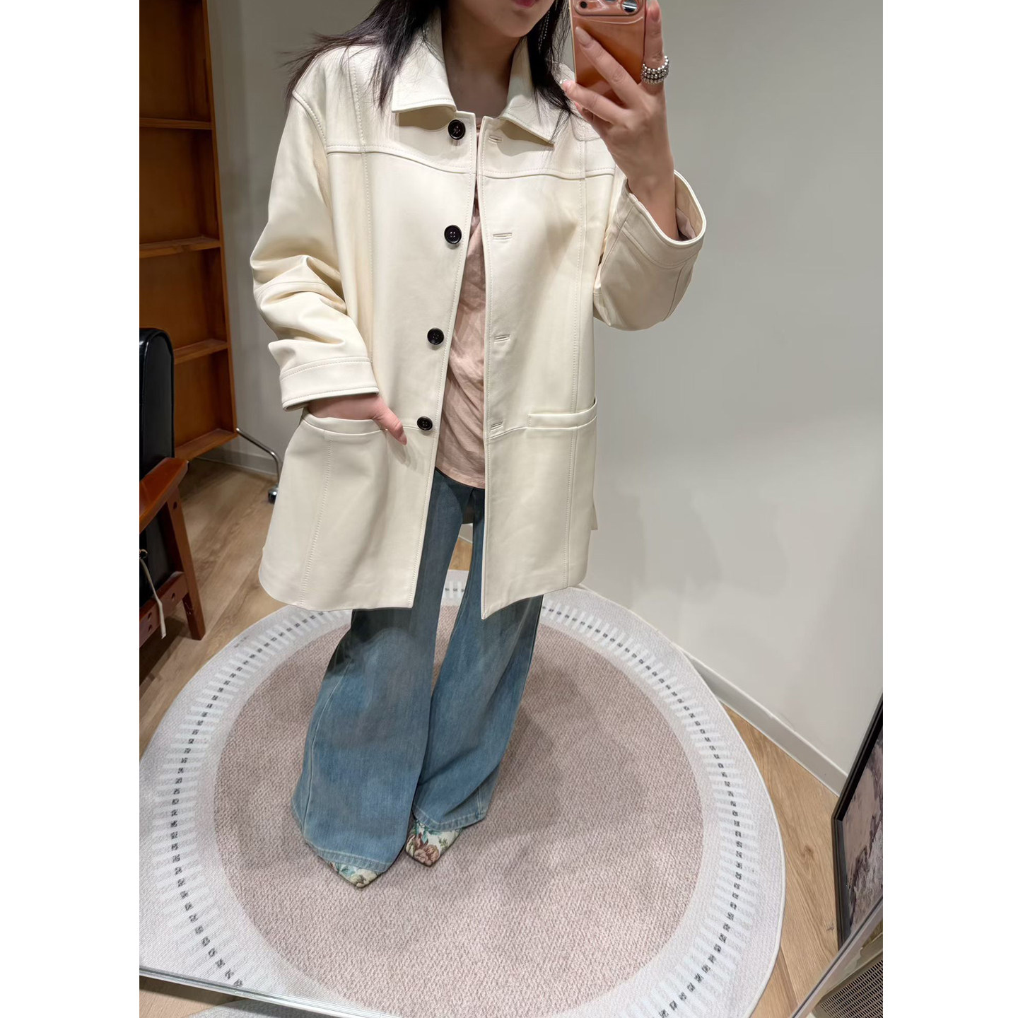 美一MEIYI 特价！进口小羊皮衣