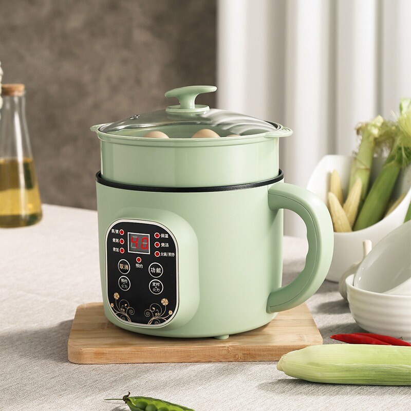 电煮锅宿舍电饭煲学生锅多功能家一体蒸煮煎炒电热火锅用小型迷你