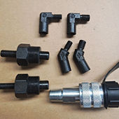 黄油嘴疏通器接头高压气动疏通黄油嘴转换接头黄油疏通工具配件