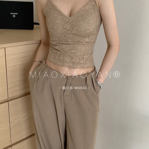 秋冬磨毛发热保暖内衣自带胸垫免穿文胸性感显瘦吊带背心内搭上衣