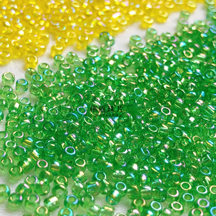 【2mm透明彩米珠系列】刺绣diy饰品 配件手链发簪流苏散珠材料包