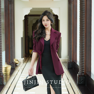 MD进进原创【权力美学】2025早秋气质网红时尚显瘦百搭设计师西装