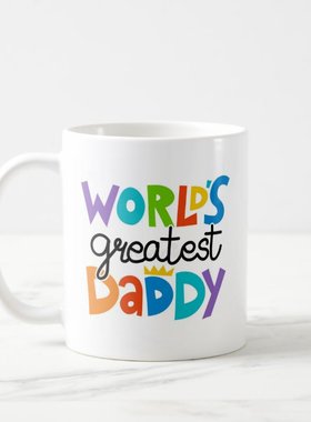 yeap!外贸高质量amazon陶瓷耐高温马克杯父亲节限定father s day