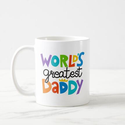 yeap!外贸高质量amazon陶瓷耐高温马克杯父亲节限定father s day