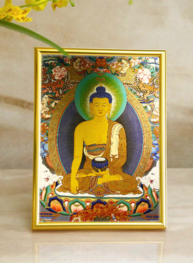 释迦摩尼菩萨佛像相框摆件摆台