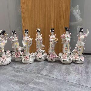 陶瓷七仙女三公主四姑娘五姑娘六姑娘七公主像嫦娥仙子神像佛像体