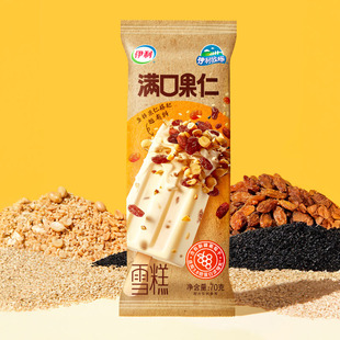 伊利牧场满口果仁雪糕奶提子冰淇淋经典 上市 冷饮 25年新品