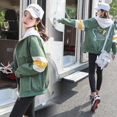 夏季 薄款 宽松百搭防晒棒球服 外套女春秋2019新款 初中高中学生韩版
