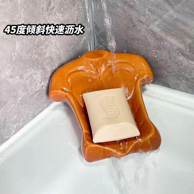 创意陶瓷肌肉香皂盒沥水肥皂盒