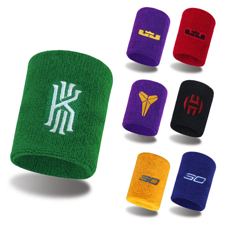 欧文护腕篮球科比詹姆斯库里男女羽毛球擦汗腕带健身运动护具手套