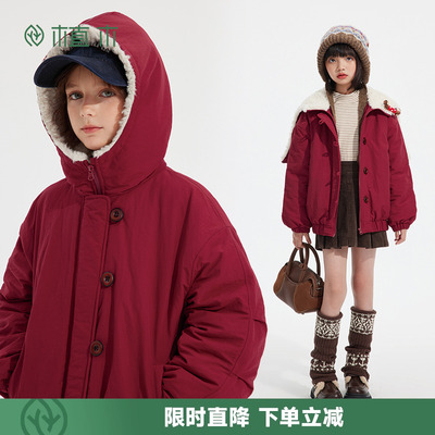 年服外套系列连帽设计内夹棉