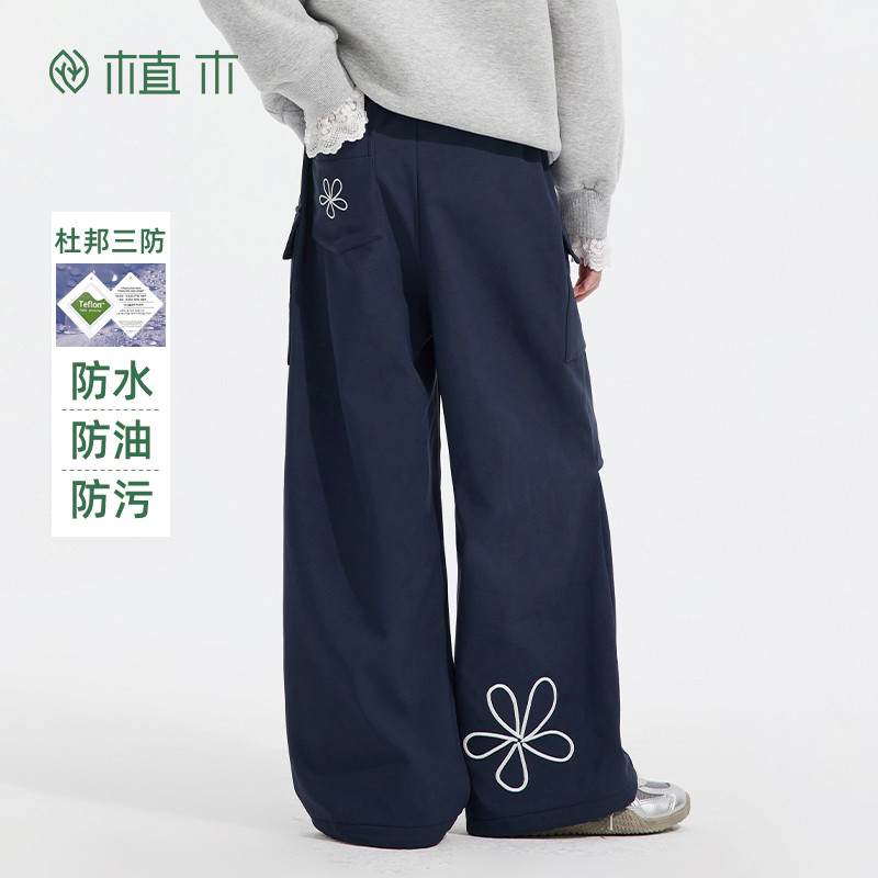 植木童装 儿童裤子2025秋冬新款中大童三防工装裤女童加绒裤子,童装/婴儿装/亲子装,裤子,淘宝优惠券,粉丝福利购,淘宝优惠卷