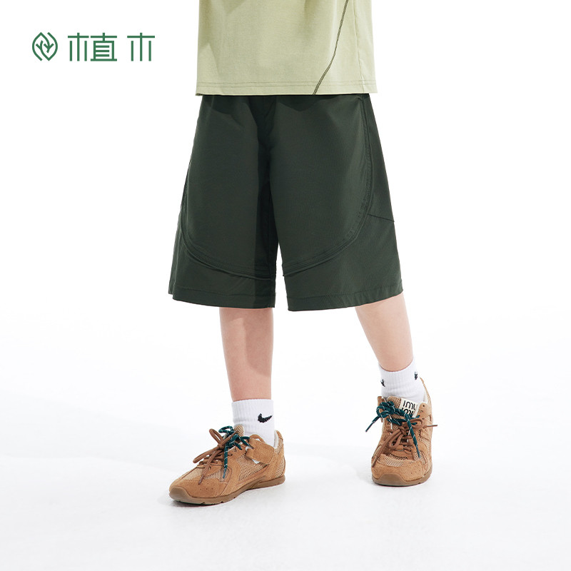 植木男童裤子2026夏季新款中大童透气耐磨休闲工装裤儿童短裤童装