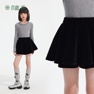 中大童A字甜美裙子女童半身裙 新款 植木童装 儿童半身裙2025冬季