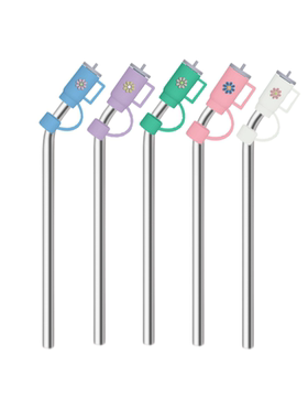 适用STANLEY 2代203040oz手柄杯吸管替换304不锈钢弯吸管帽子杯子