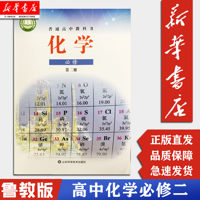 【新华正版现货】高中化学必修第二册山东科学技术出版社  高中化学必修课本教材教科书高中用书化学书鲁教版高中化学必修二2