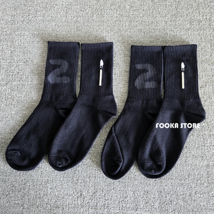 Lit Match DONDA 街潮运动中筒袜点燃火柴纯棉长袜子男女Kanye