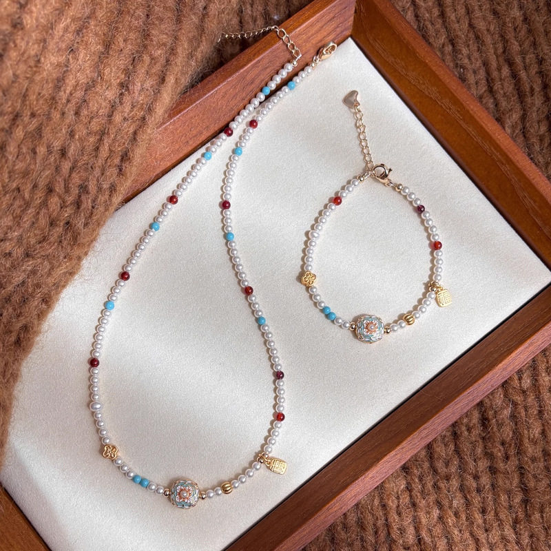 日本gentle motto曼塔玫瑰珍珠项链简约高级感锁骨链女轻奢小众