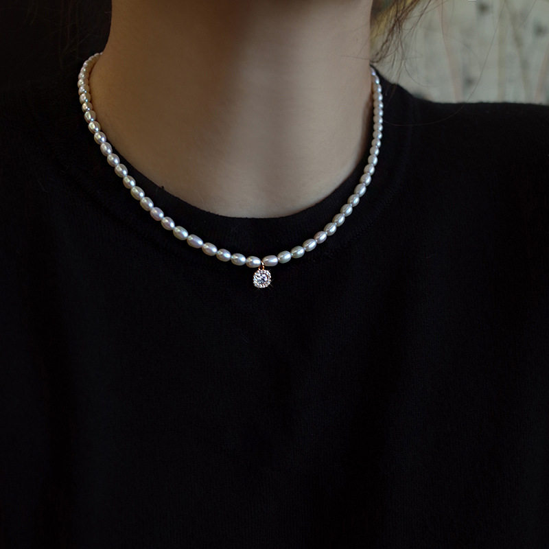 日本gentle motto珍珠项链配饰女夏季轻奢高级感锁骨链新中式