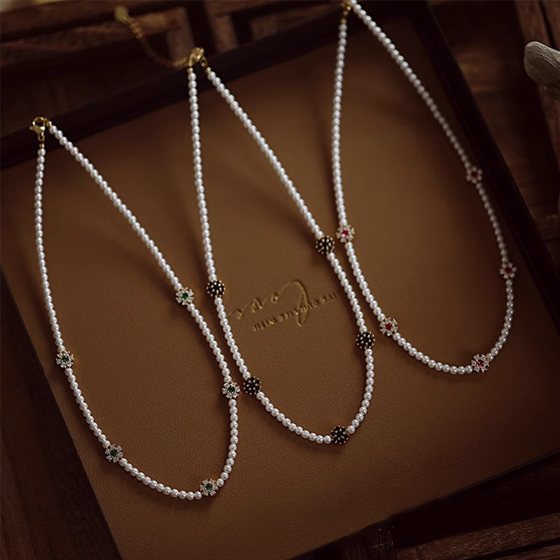 日本gentle motto母贝珍珠项链女配饰不掉色夏季百搭轻奢高级感