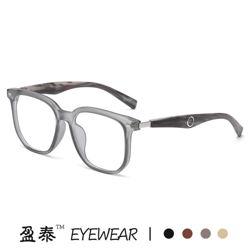 日本gentle motto新款复古木纹腿防蓝光眼镜 女个性方框显脸小可