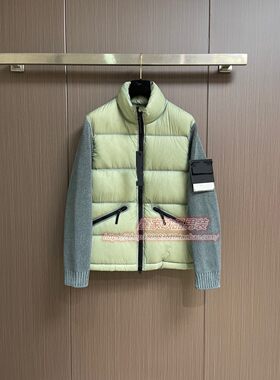 男士春夏防风保暖户外针织羽绒服