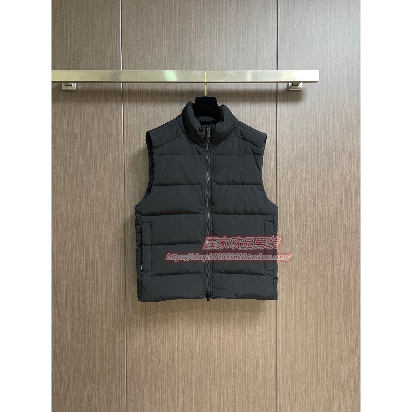 欧洲站2025潮流立领羽绒马甲