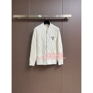 毛衣外套外穿休闲立领菱格线衣薄款 男士 秋冬季 男2025新款 针织开衫