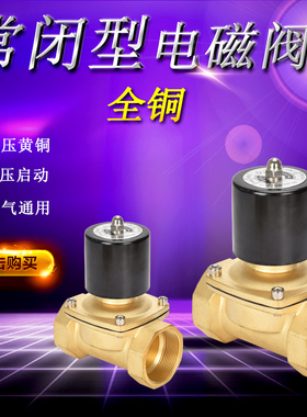 气动水管2w-025-08常闭2w160-15电磁220控制阀220v冲水阀2w040-10