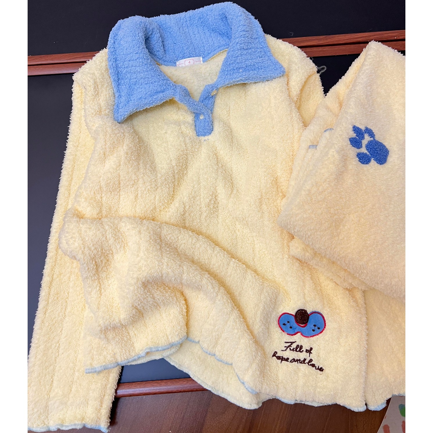 冬季可爱酷猫半边绒加厚家居服女