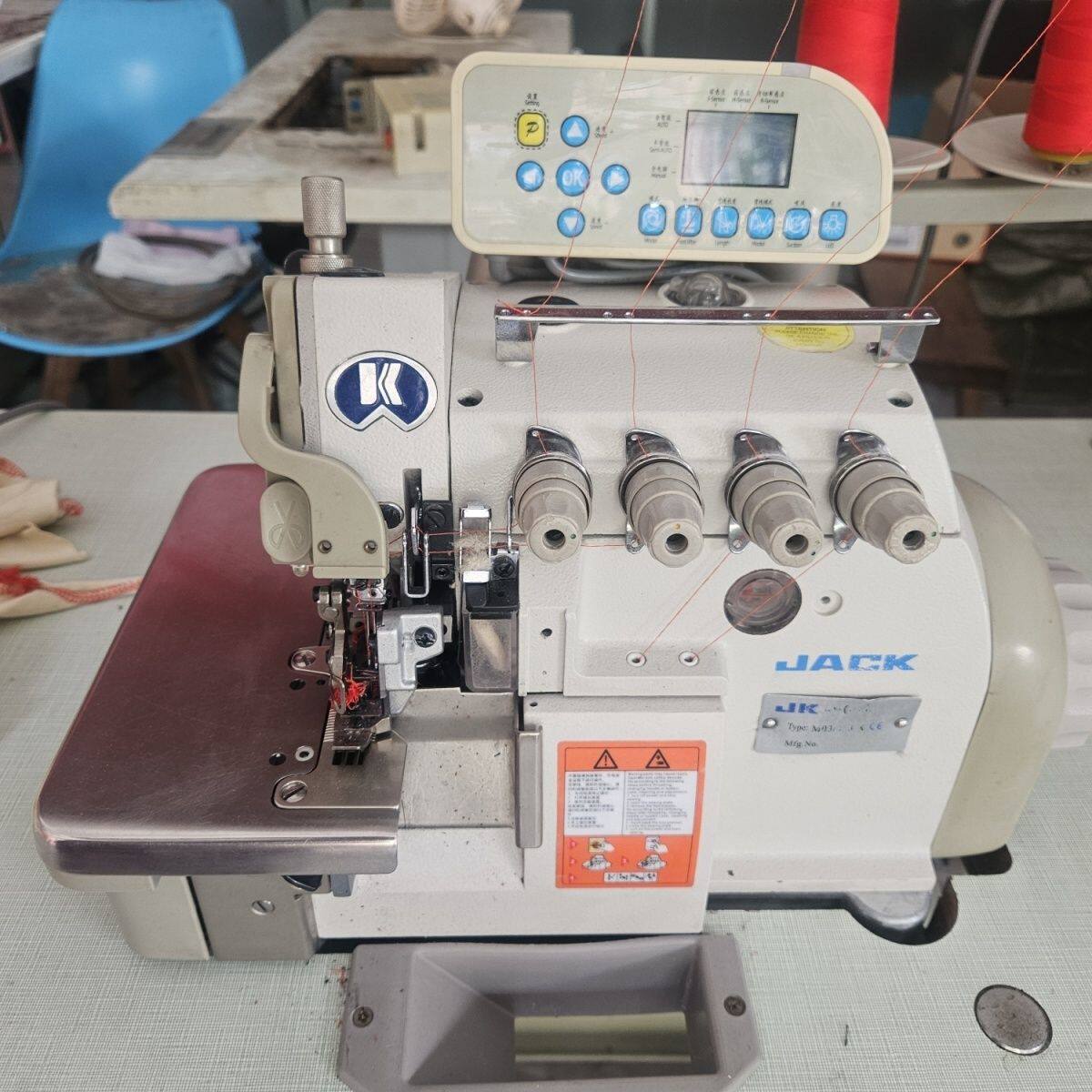 杰克电脑锁边机拷边机密拷机三四线改桌面款不用板架二手