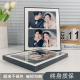 婚纱照相框结婚摆台打印洗照片定制作放大黑色金属高级感宫格写真