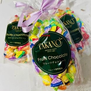 日本代购原装银座新宿高野takano水果巧克力糖果多口味情人节礼袋