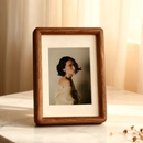 黑胡桃实木榫卯相框摆台diy洗照片做成打印678寸a4高级感空框定制