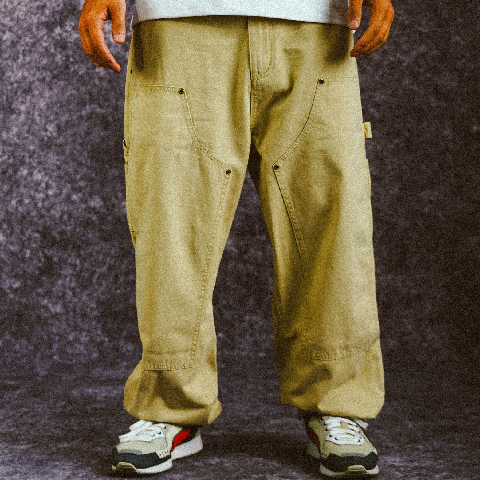 FCP skateco. DOUBLE KNEE WORKPANT - KHAKI 双膝工装裤-卡其色