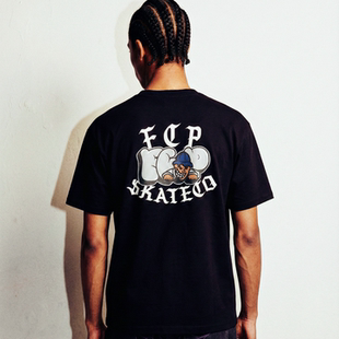 街头滑板街舞短袖 美式 GraffityStyleTee涂鸦公仔tee FCPskateco.