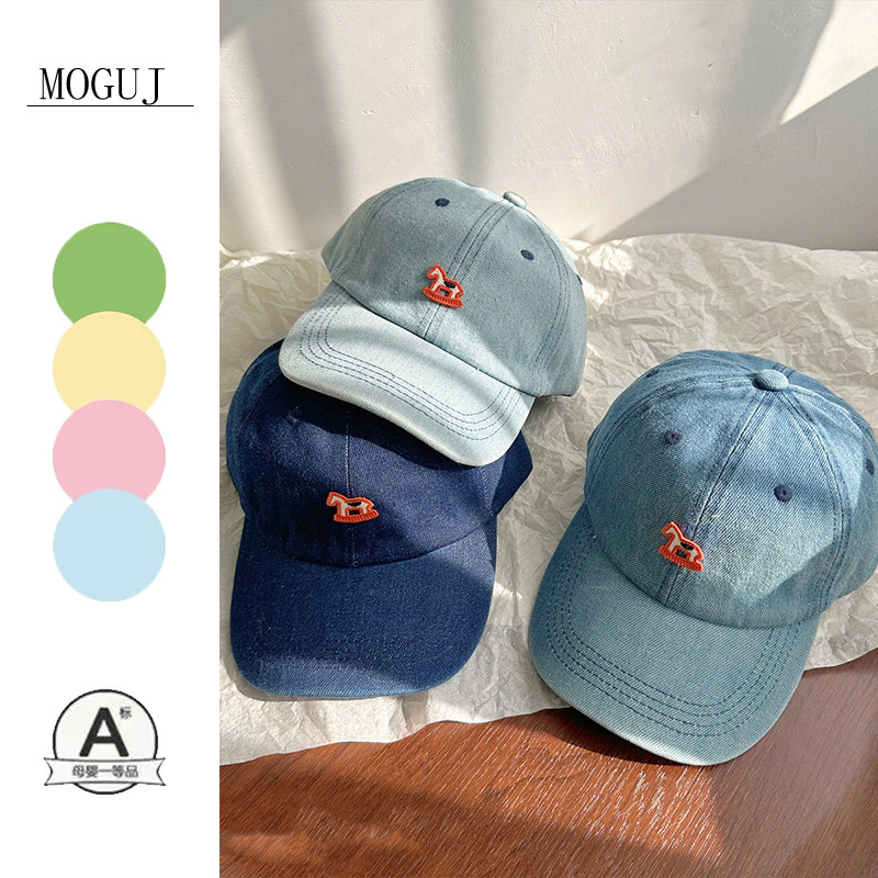 MOGUJ儿童鸭舌帽2026男女童马年水洗牛仔棒球帽遮阳防晒帽百搭潮,童装/婴儿装/亲子装,套装,淘宝优惠券,粉丝福利购,淘宝优惠卷