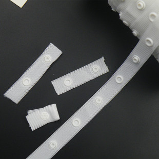 高品质本白30*30圆形布带扣 婴儿装按扣啪啪带子扣母扣循环衔接带