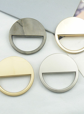 圆形半镂空金属扣女士上衣西装风衣大衣外套服装韩版大纽扣钮扣子