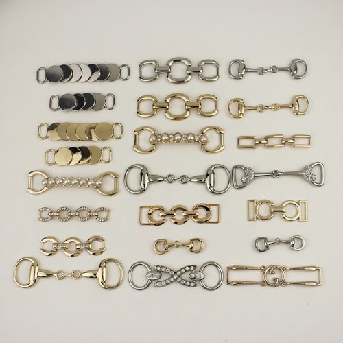 箱包豆豆鞋子一字西裤镶钻服饰扣